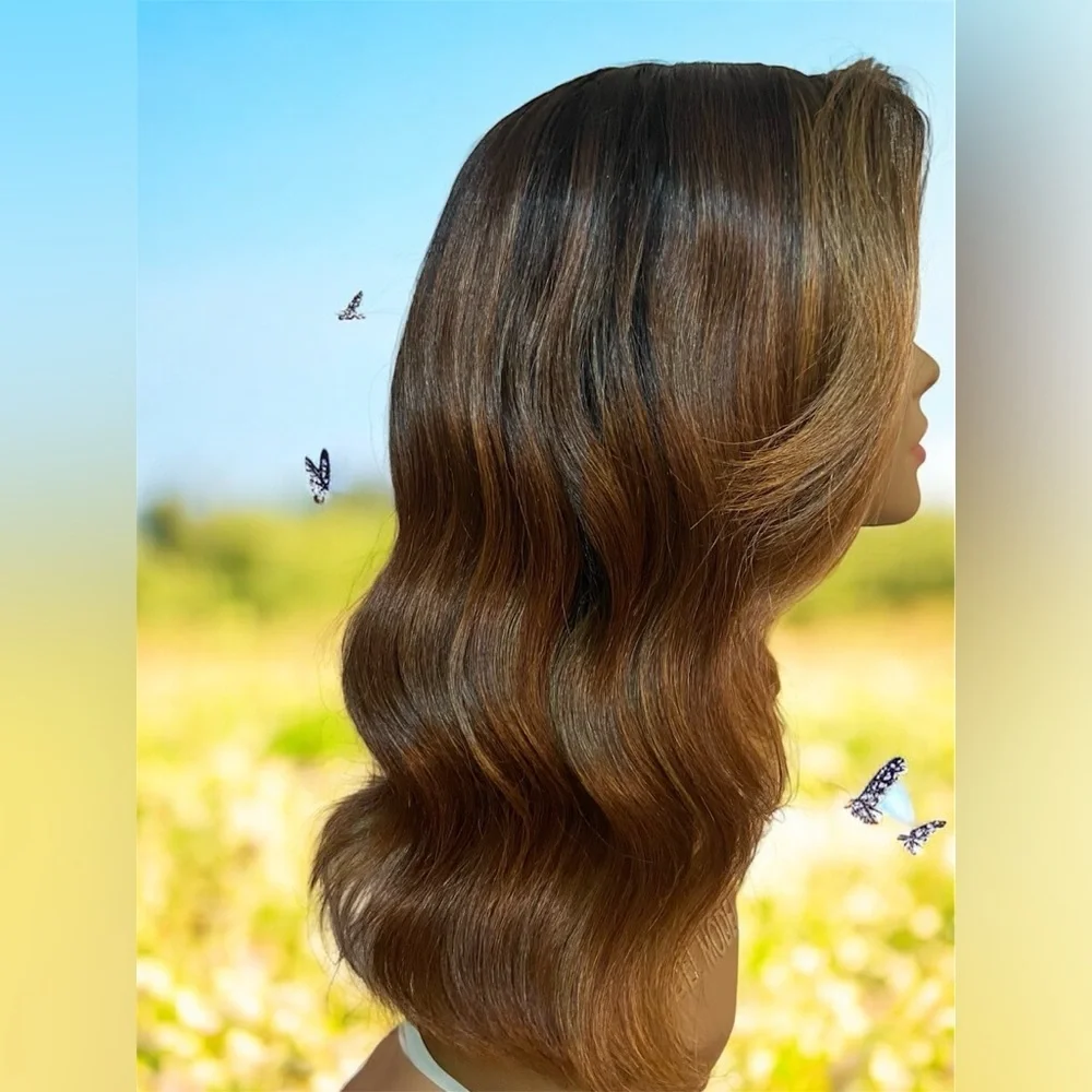 Elegant Brown Ombre Wig